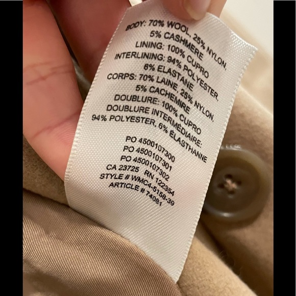 aritzia wilfred kerr wool coat camel - Picture 7 of 9